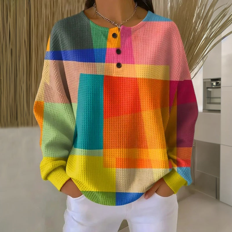 Sudadera vintage multicolor