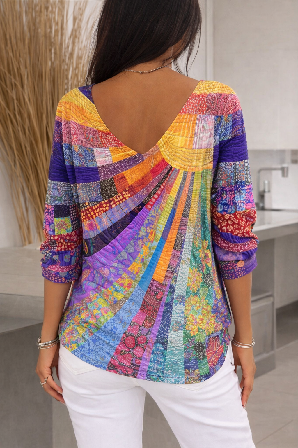 Camiseta vintage multicolor
