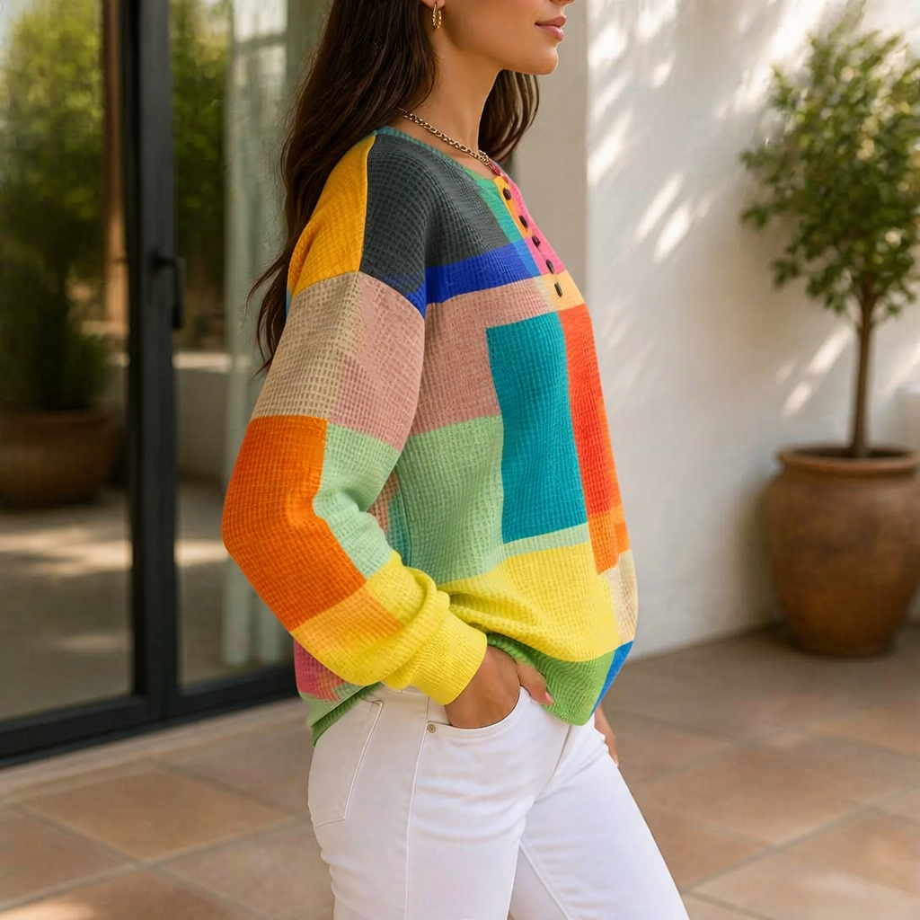 Sudadera vintage multicolor